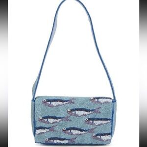NWT Viral Sardine Fish Beaded Bag